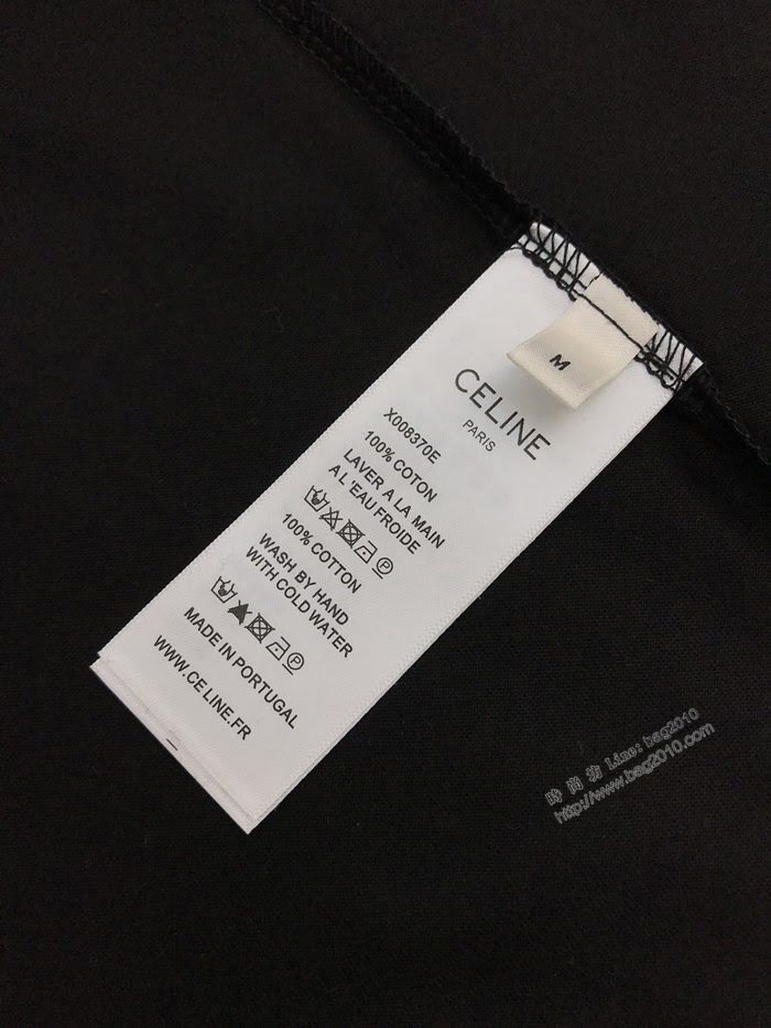 CELINE男裝 賽琳20SS膠囊系列柳丁裝飾短袖 寬鬆版型  ydi3436